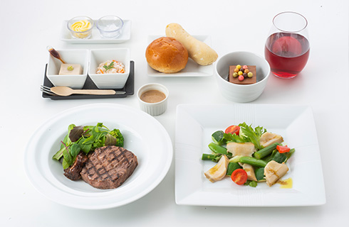 日本航空ビジネスクラスお食事