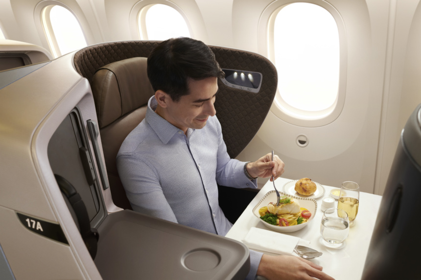 シンガポール航空787-10ビジネスクラス新シート