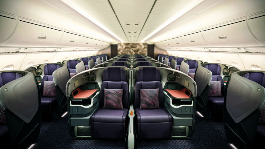 シンガポール航空のA380の新しいシート