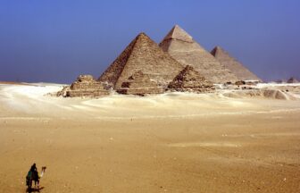 camel, desert, pyramids
