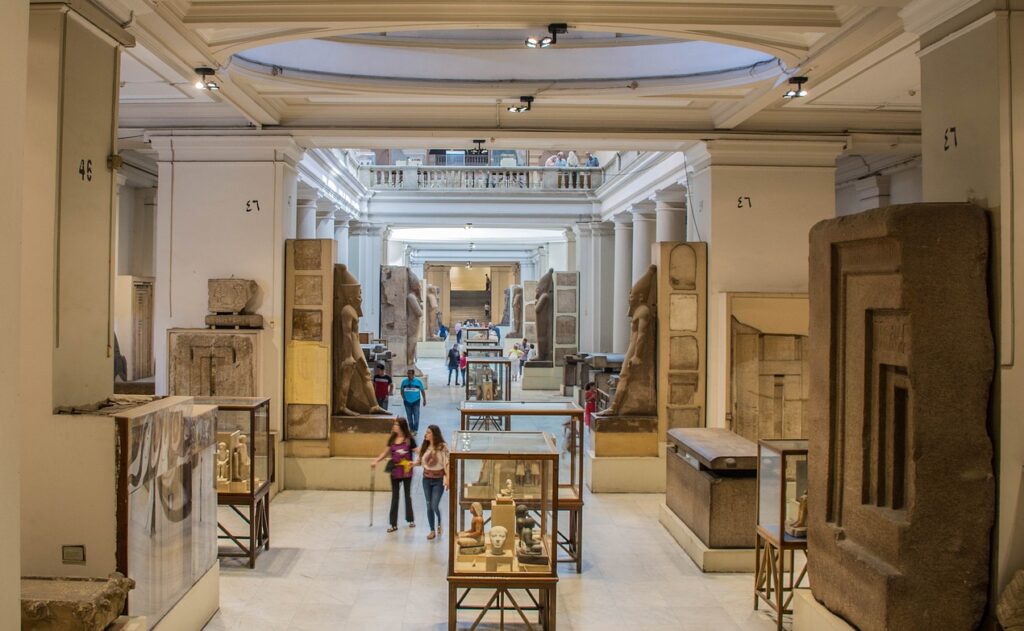 museum, egypt, sculpture