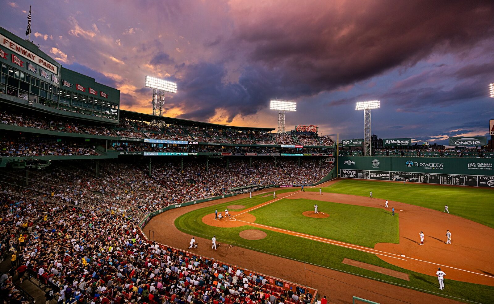 ボストン・レッドソックスの本拠地球場フェンウェイパーク。