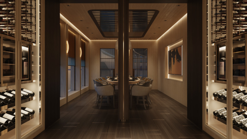 １０名迄の貸し切りができるプライベートダイニング。