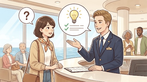 世界一周クルーズの疑問点はクルーズ専門家アツラエにお任せください。