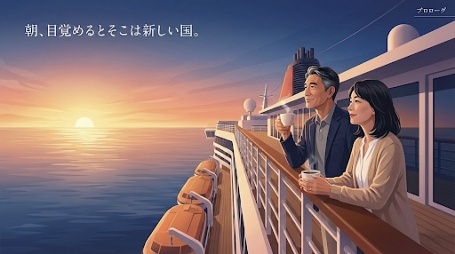 クルーズは移動の手間いらず、朝目が覚めるとそこは新しい国が待ち受けている。