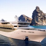 ガラパゴス諸島クルーズの為新造されるエレガントで、わずか5,800トン、定員100名の環境に配慮したハイブリッドシップ SLIVER ORIGIN